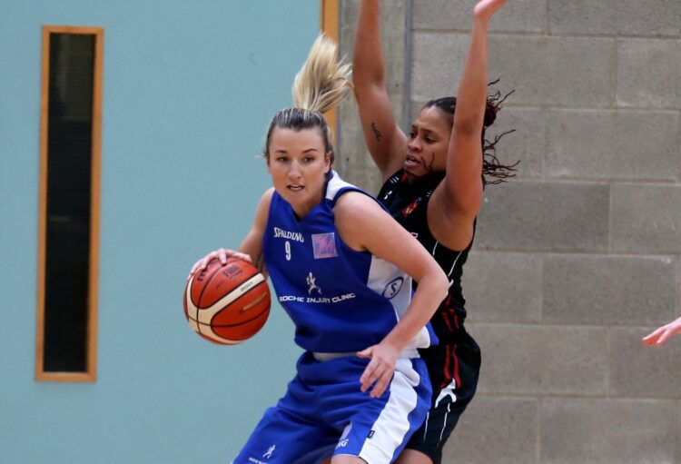 Marble City Hawks in action against IT Carlow in the Women's National Final at Letterkenny. Photo: Basketball Ireland