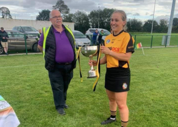 Myshall win the 2020 Carlow Senior Camogie title (Carlow County Camogie Facebook)