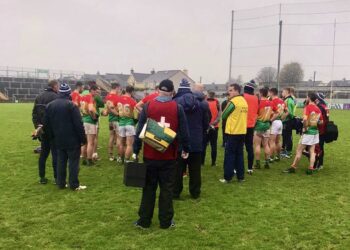 Carlow Footballers after their loss to Offaly 2020. (Carlow Gaa Twitter)