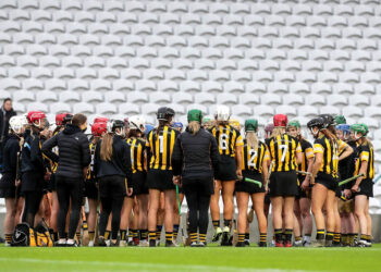 Kilkenny players huddle before the game 28/11/2020