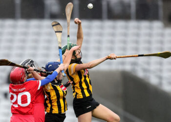 Denise Gaule and Mary O'Connell with Laura Treacy and Niamh O’Callaghan 28/11/2020