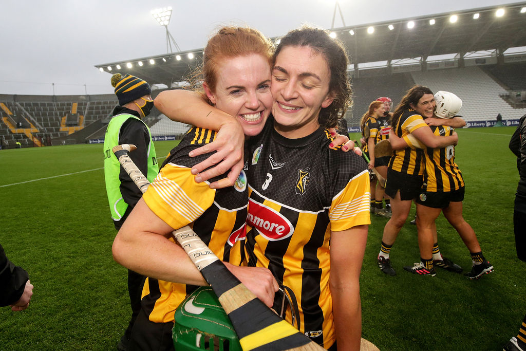 Collette Dormer and Claire Phelan celebrates after the game 28/11/2020