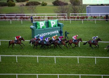 Horse racing at Leopardstown.