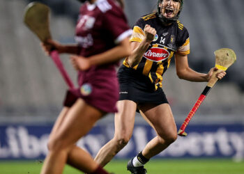 Denise Gaule celebrates scoring a goal 12/12/2020