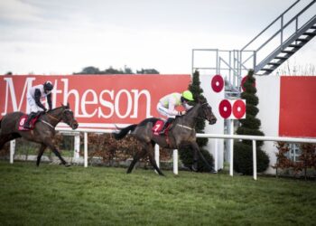 Patrick Mullins on board Sharjah. Photo: Caroline Norris/Racing Post