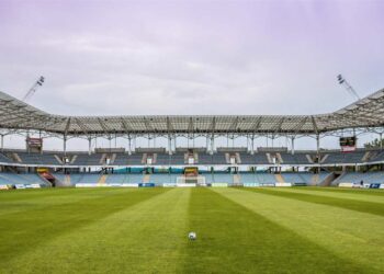 Football stadium.