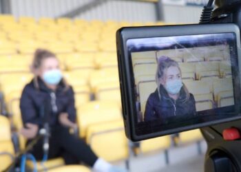 Meighan Farrell in Nowlan Park during the 2020 Kilkenny Camogie All-Ireland Final media day. Photo: Ken McGuire/KCLR