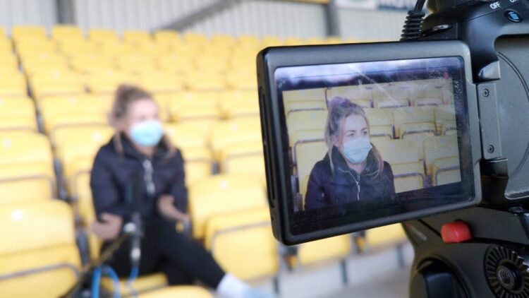 Meighan Farrell in Nowlan Park during the 2020 Kilkenny Camogie All-Ireland Final media day. Photo: Ken McGuire/KCLR