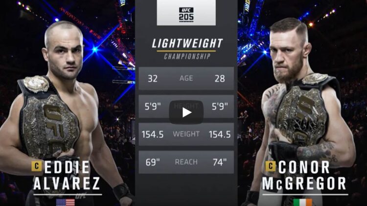 Eddie Alvarez v Conor McGregor