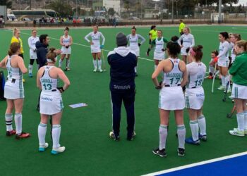 Ireland Women's Hockey team in Spain, January 2021. Photo: Hockey Ireland
