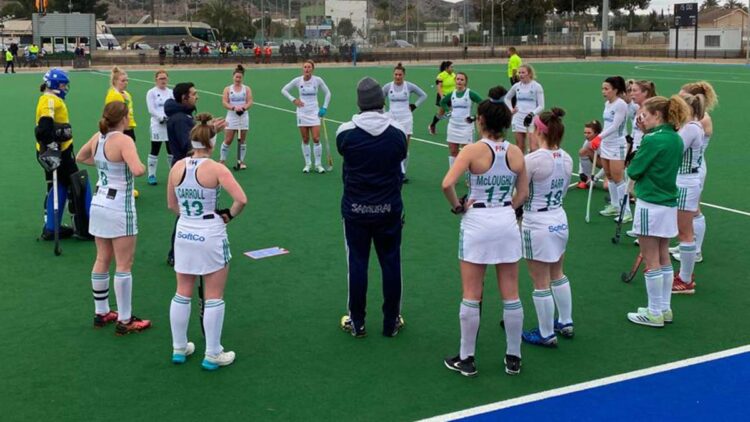 Ireland Women's Hockey team in Spain, January 2021. Photo: Hockey Ireland
