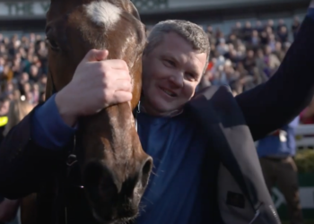 Trainer Gordon Elliott apologises after photo of him sitting on a dead horse appears on social media