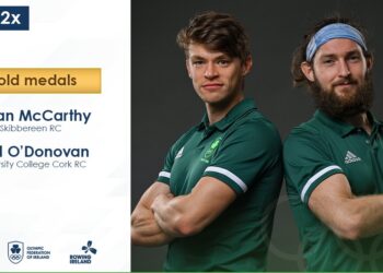 Gold! Rowing duo return to Ireland from Tokyo with an Olympic gold medal.