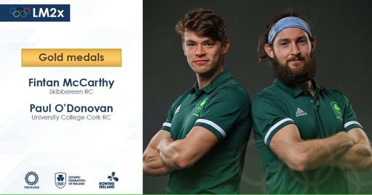 Gold! Rowing duo return to Ireland from Tokyo with an Olympic gold medal.