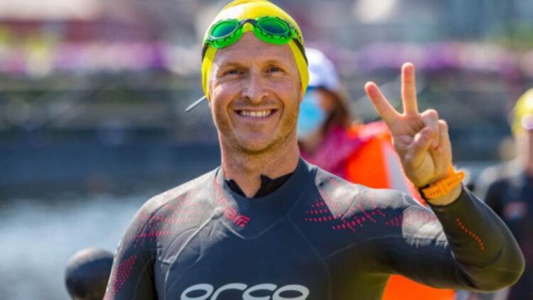 A swimmer at Kilkenny Triathlon 2021. Photo courtesy Kilkenny Triathlon Club