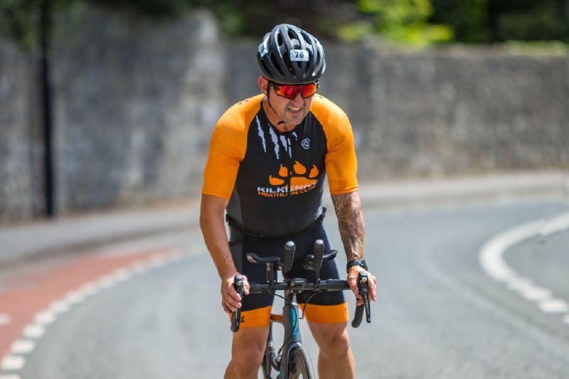 A cyclist at Kilkenny Triathlon 2021. Photo courtesy Kilkenny Triathlon Club