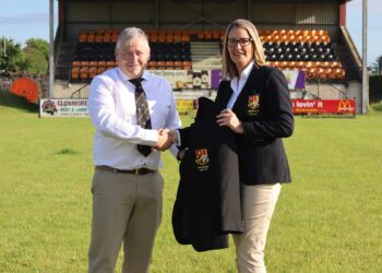 Tom Crotty and Edel Gibbons. Photo: Carlow Rugby