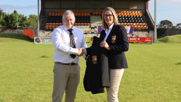 Tom Crotty and Edel Gibbons. Photo: Carlow Rugby