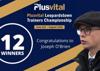 Kilkenny native Joseph O’Brien wins the inaugural Plusvital Leopardstown Trainers Championship