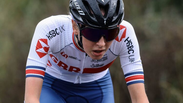 GB's Anna Shackley, winner stage four of Rás na mBan 2021. Photo : Lorraine O'Sullivan