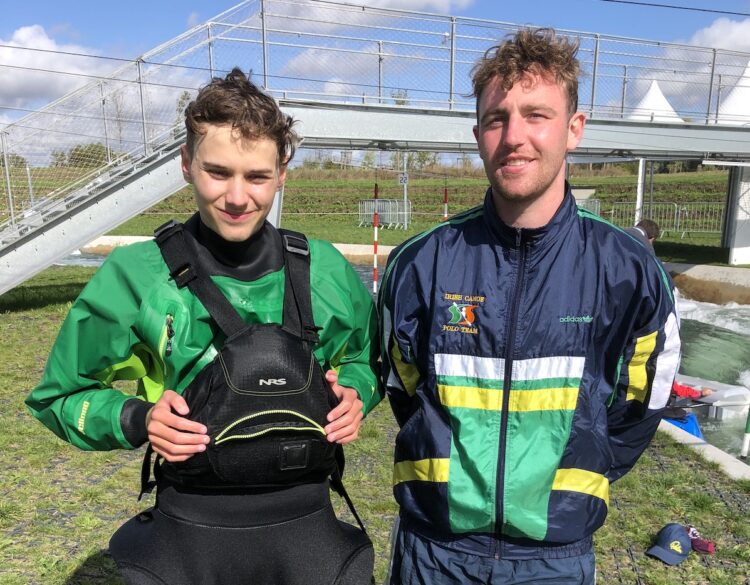 Kilkenny Aqua Canoe Club paddlers competing in European Freestyle Kayak Championships
