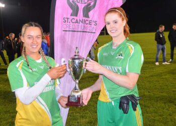 Muckalee co-captains Edel Coonan and Kelley Comerford