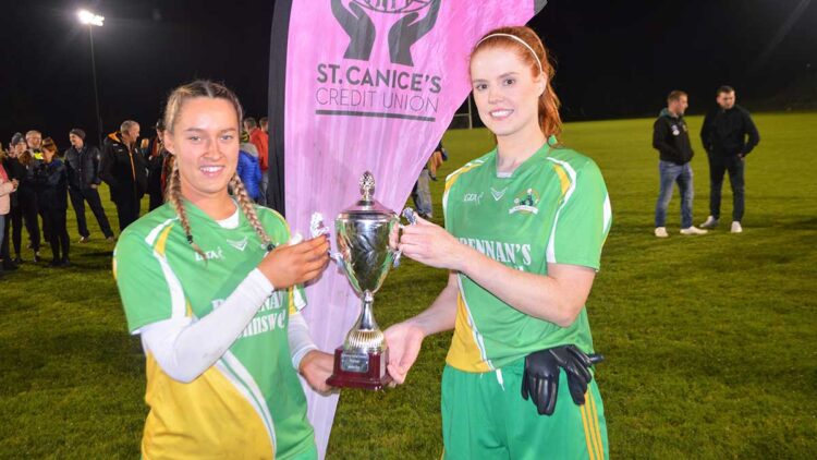 Muckalee co-captains Edel Coonan and Kelley Comerford