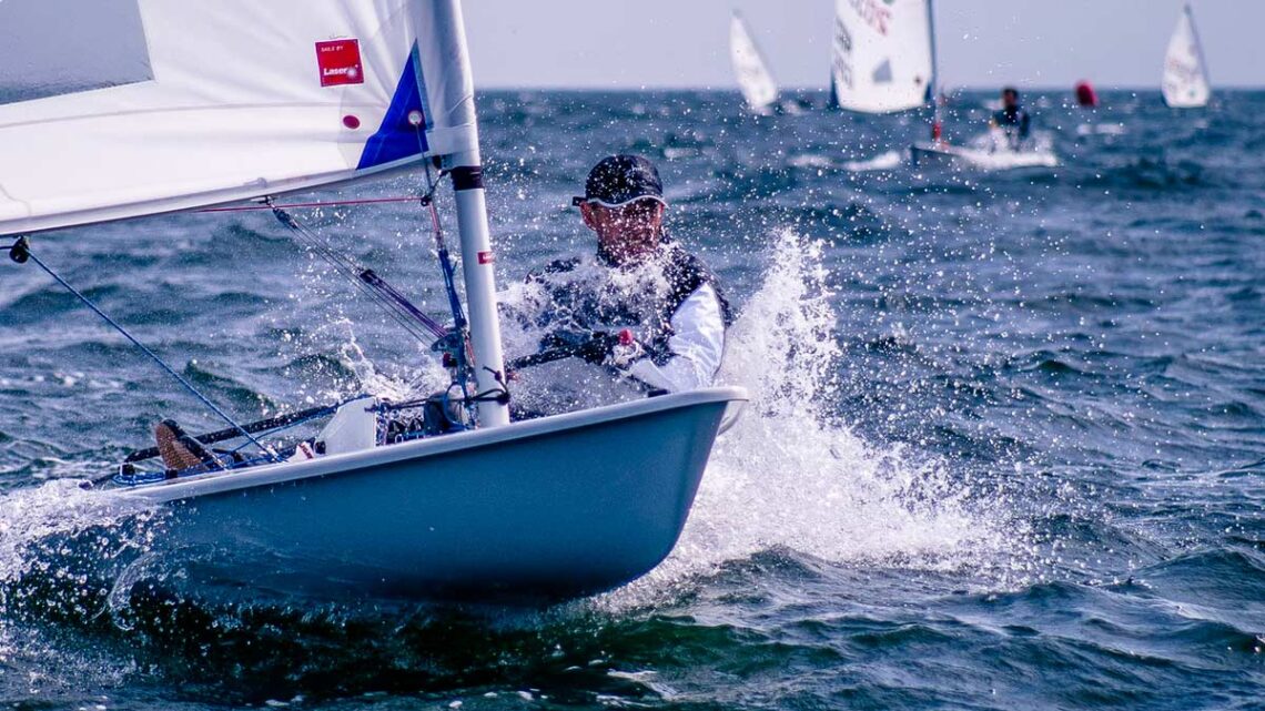 Sailing.