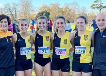 The Richardson family with Aoibhe (wearing 71). Photo: Kilkenny City Harriers/Facebook