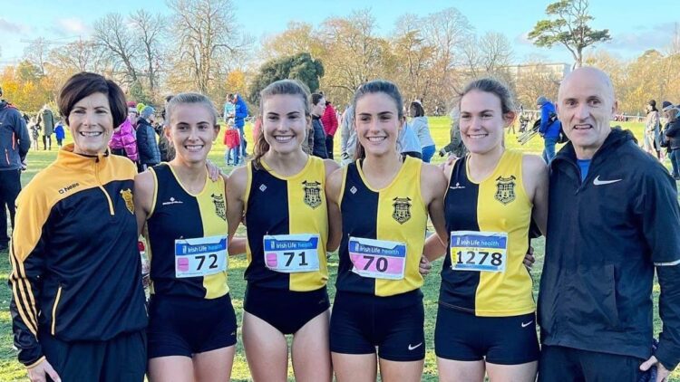 The Richardson family with Aoibhe (wearing 71). Photo: Kilkenny City Harriers/Facebook