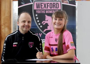 Megan Townsend from St Pats in Carlow signs for Wexford Youths.
