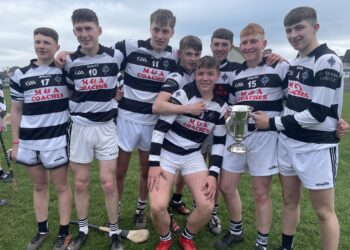 St. Kieran's College celebrate after beating CBS Kilkenny in the Schools Junior Final 2022 (St Kieran's College/Twitter)