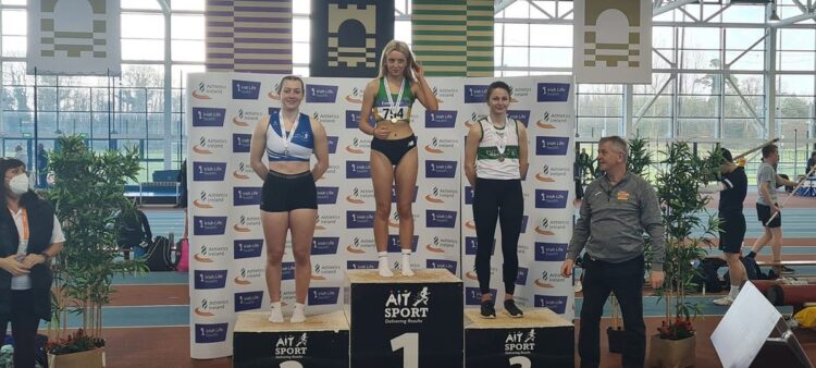 St Laurence O’Toole’s and Kilkenny City Harriers athletes medal at National Junior & U23 Indoor Championships