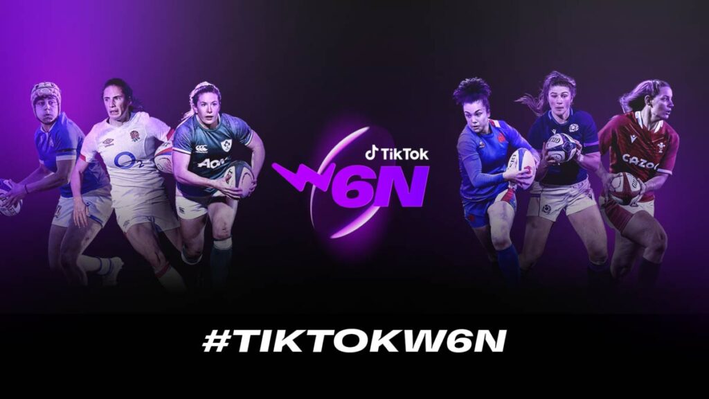 The new-look TikTok Women's Six Nations logo.