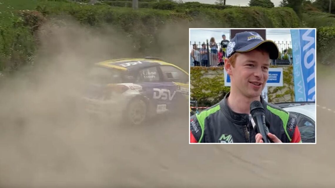 Josh Moffett at Carlow Stages Rally.