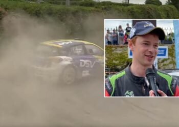 Josh Moffett at Carlow Stages Rally.