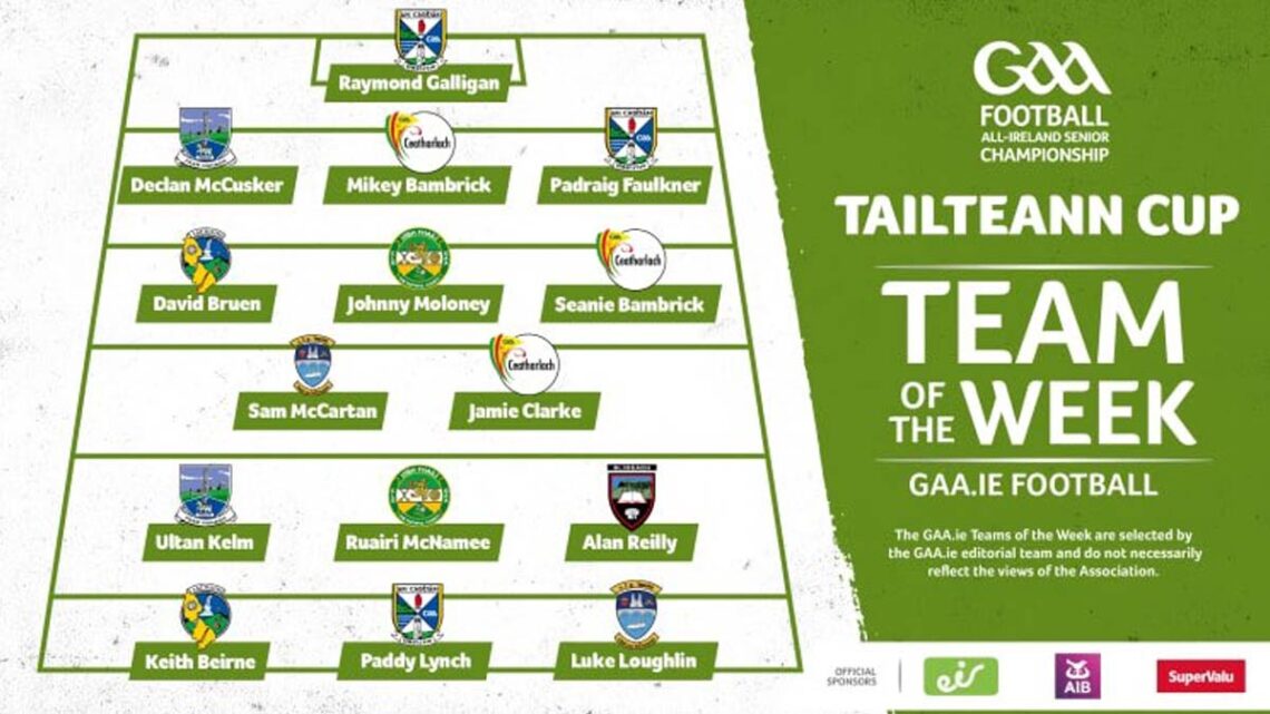 GAA.ie Tailteann Cup team of the week 30 May 2022