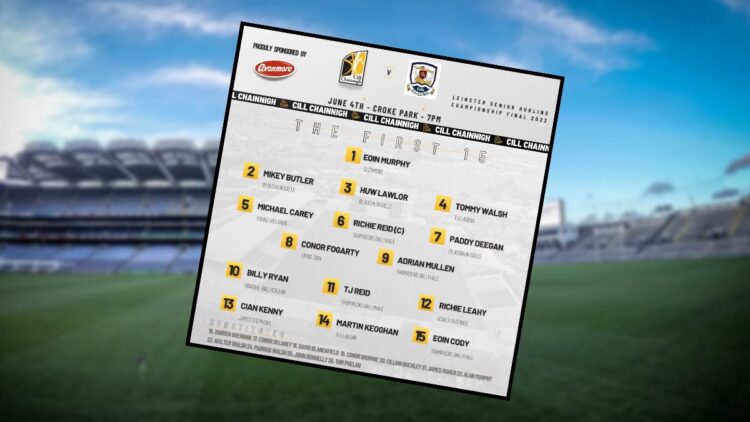 Kilkenny team to face Galway in 2022 Leinster final