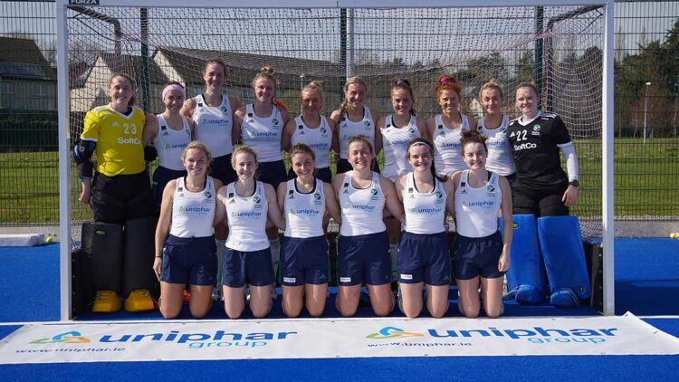 Ireland's junior world cup team pictured in March 2022.