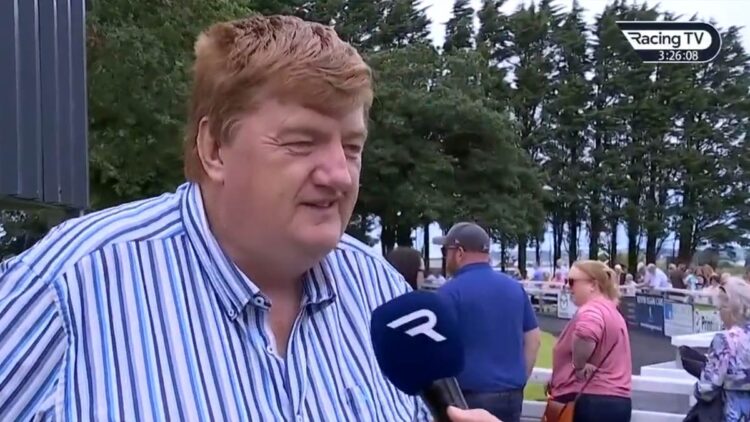 Shark Hanlon speaking to Racing TV