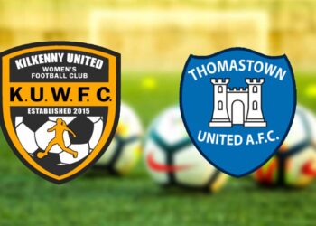 Kilkenny United and Thomastown United crests