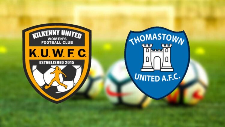 Kilkenny United and Thomastown United crests