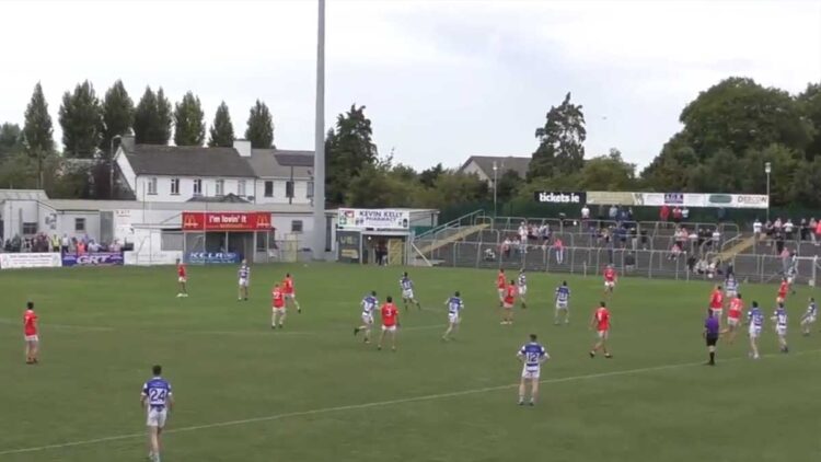 Tinryland v Eire Og. Screengrab: @theleftwingback/Twitter