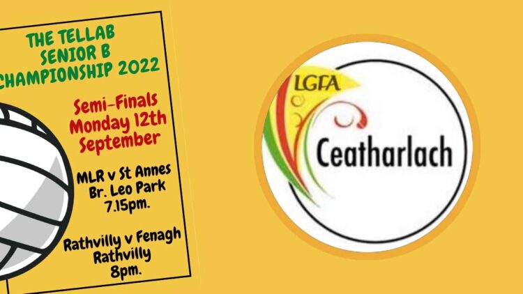 Carlow Ladies Football Championships senior B semi-finals