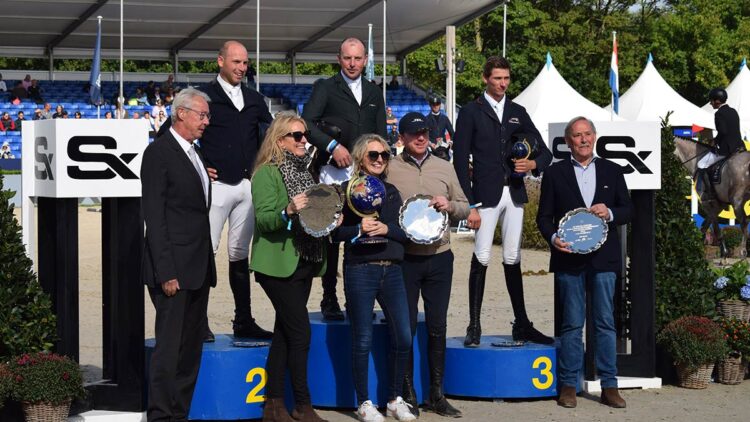 Ger O'Neill, top of the podium in Lanaken, Belgium, September 2022