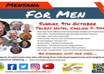 Kilkenny and Carlow sporting greats such as Brian Cody and Sean O’Brien are set to speak at Mensana For Men event this Sunday