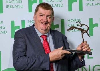 John ‘Shark’ Hanlon who won the Achievement Award. Photo Chris Bellew / Fennells