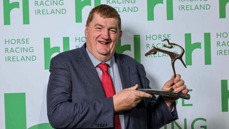 John ‘Shark’ Hanlon who won the Achievement Award. Photo Chris Bellew / Fennells