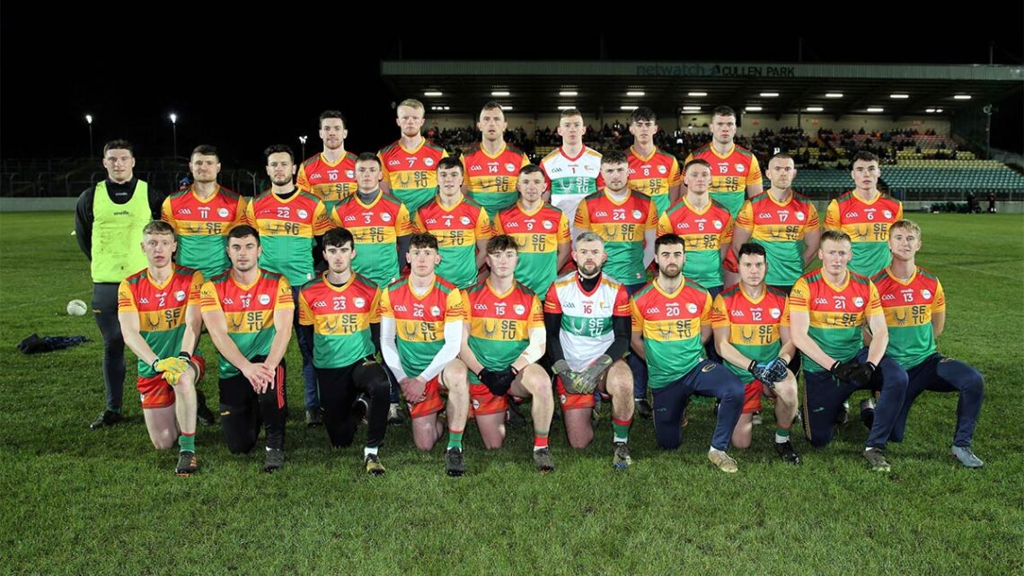 Carlow's senior footballers v Wicklow. Photo: Pat Ahern/Carlow GAA
