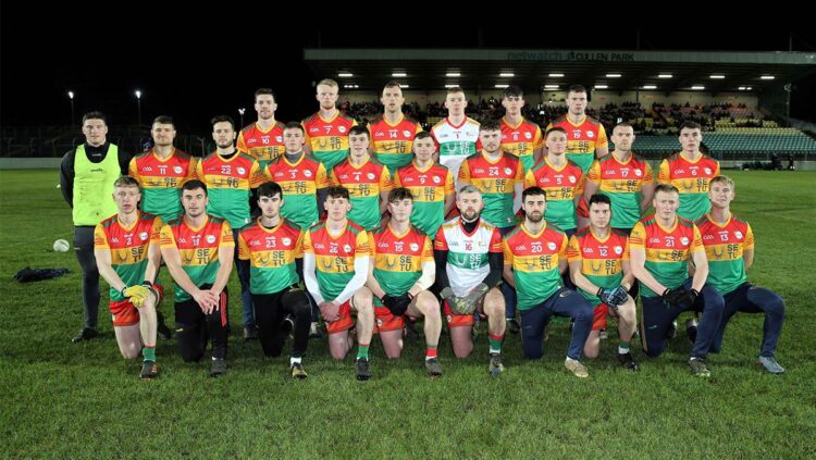 Carlow's senior footballers v Wicklow. Photo: Pat Ahern/Carlow GAA